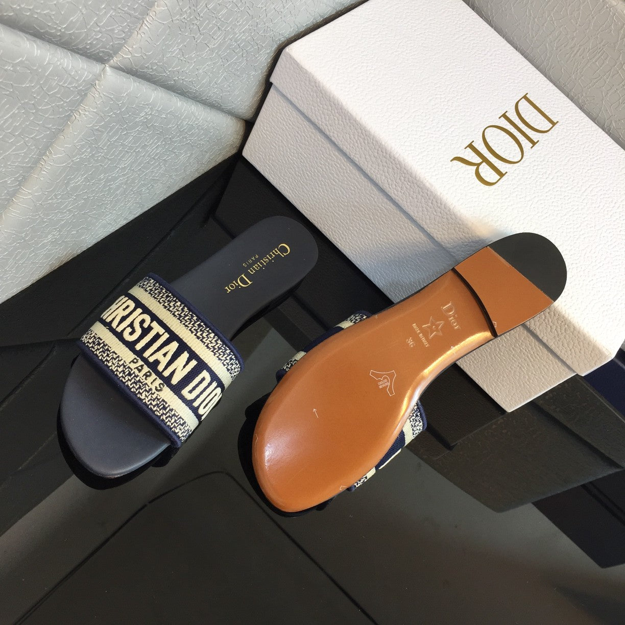Mules "Signature Dway" — Éclat Brodé