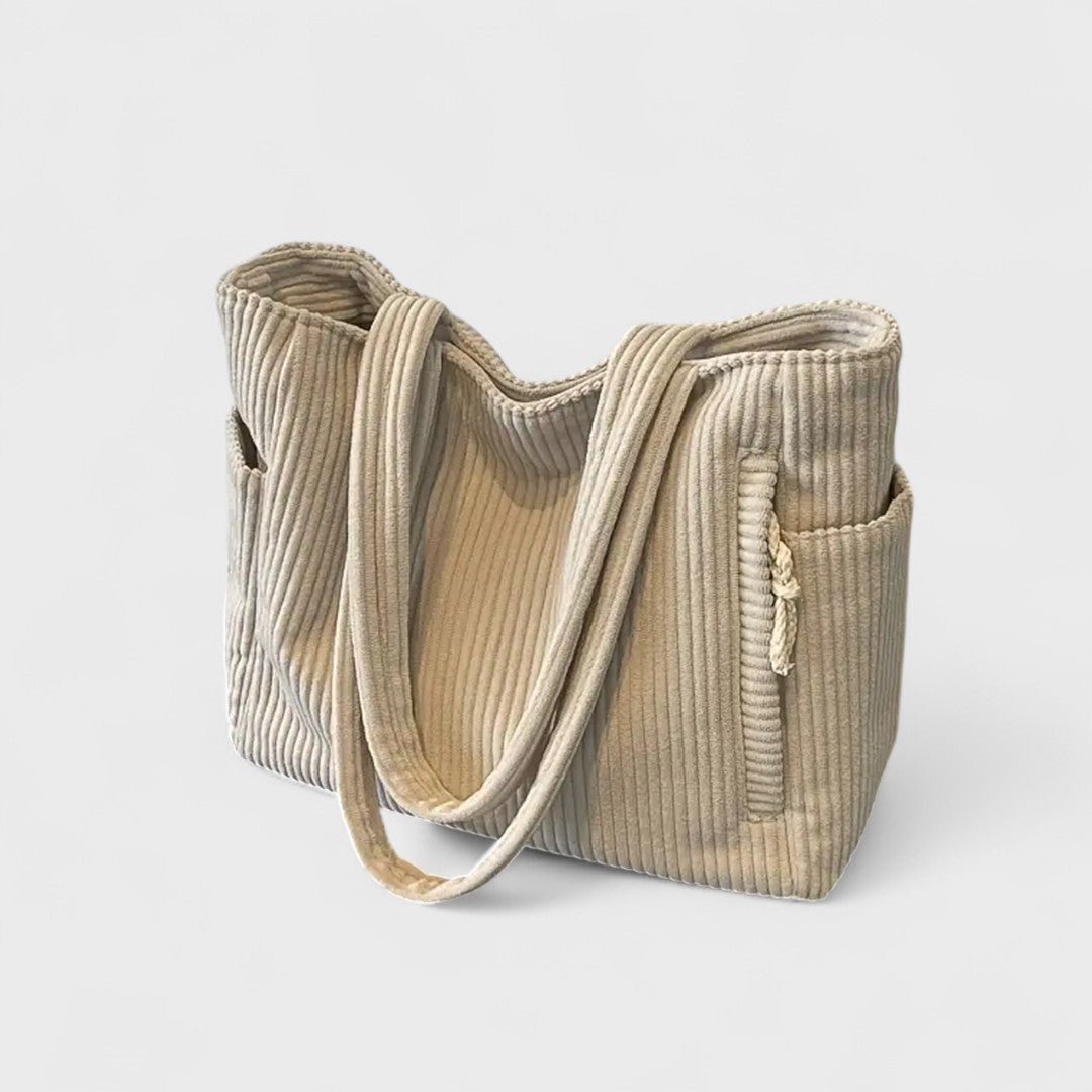 Tilda – Sac Tote Côtelé avec Cordon
