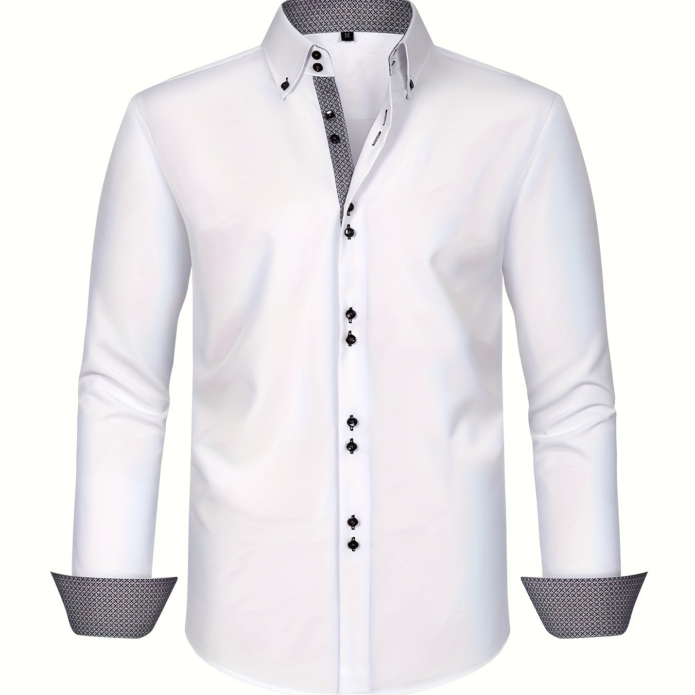 ALBERTO | CAMICIA ELEGANTE LEGGERA CON DETTAGLI A CONTRASTO