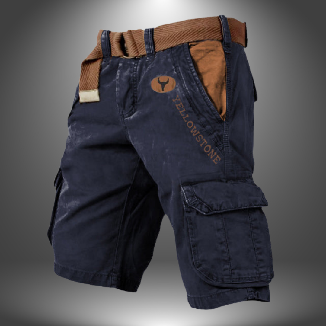 SEAN | SHORT CARGO ARTIGIANALE CON TASCHE