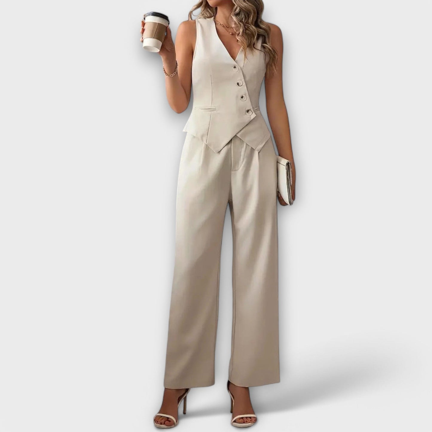 Ensemble Gilet et Pantalon Élégant