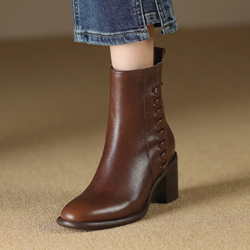 Janina | Bottines Femme en Cuir Fait Main