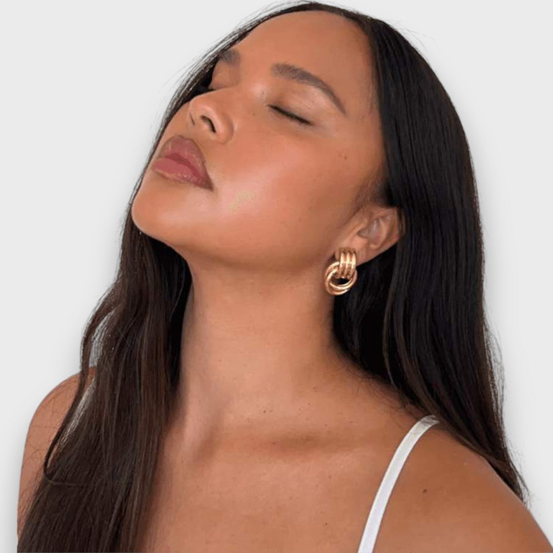 Boucles d'oreilles en laiton doré