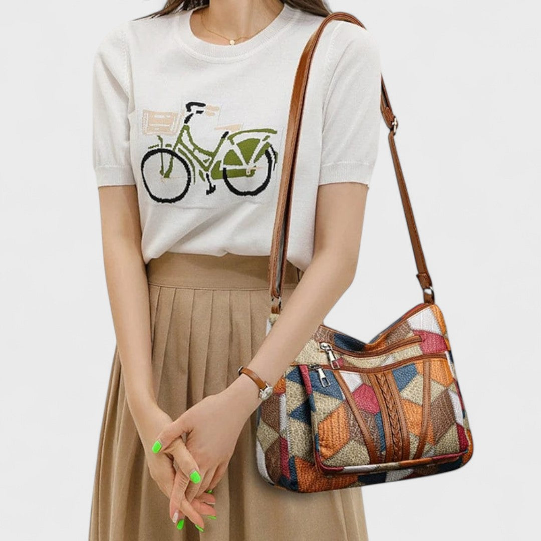 Sac Mosaïque en Cuir Solara