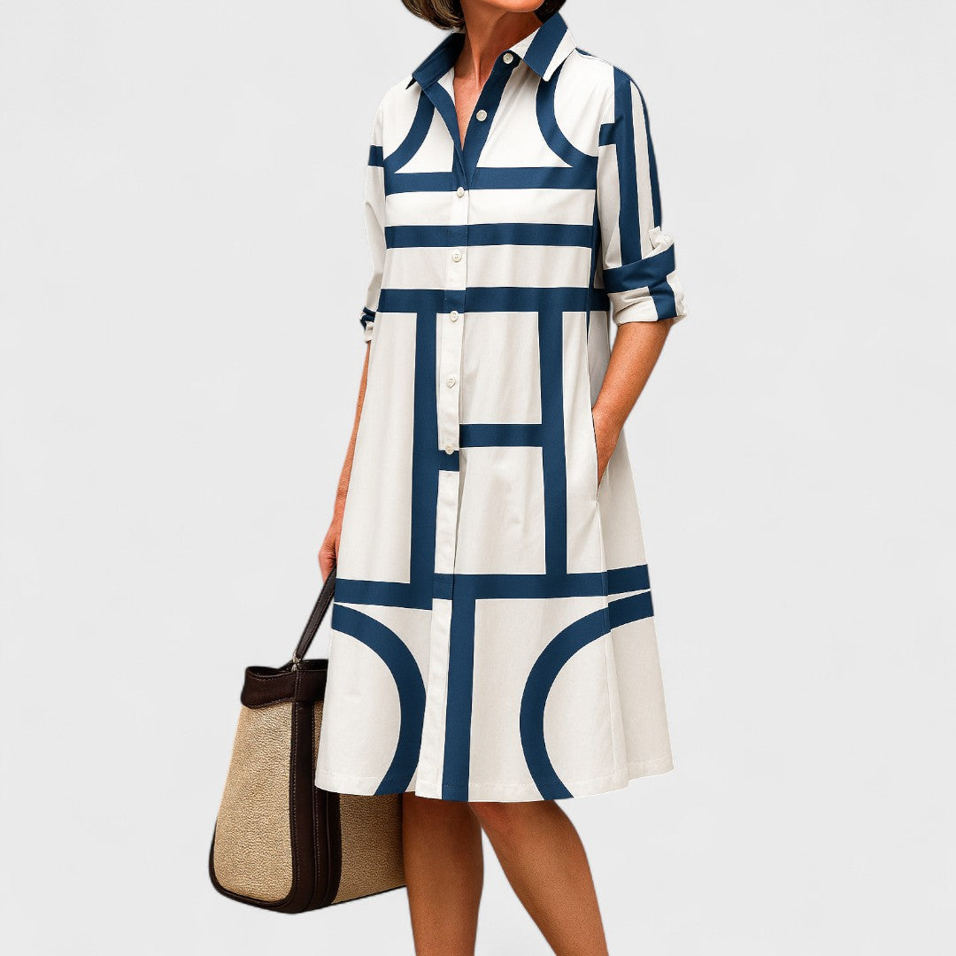 Julia - Elegante abito midi per uno stile disinvolto