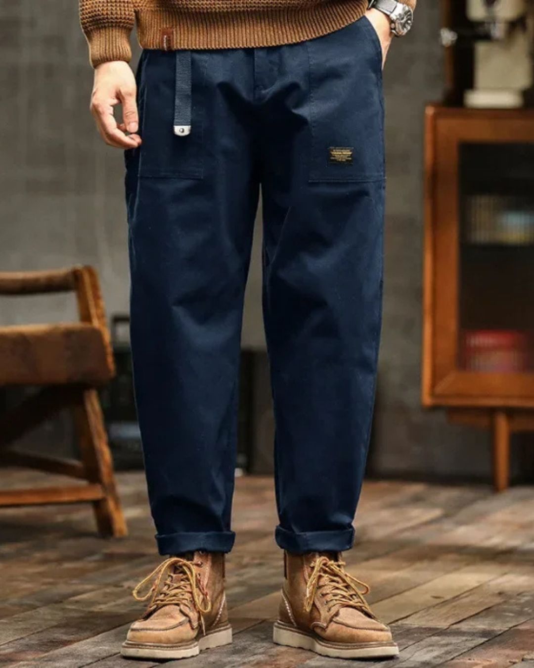 ROSSI ROMA | PANTALONI CARGO CLASSICI