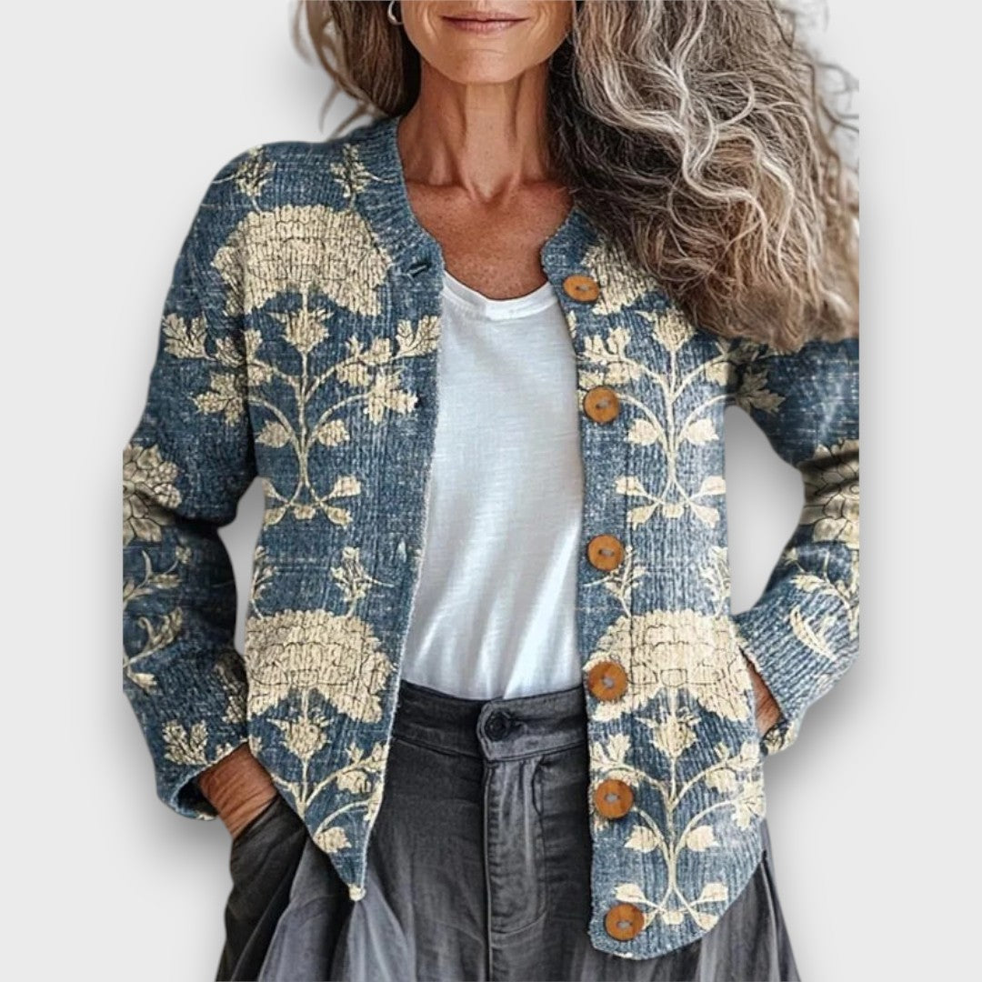 Cardigan Floral Élégant Enelle
