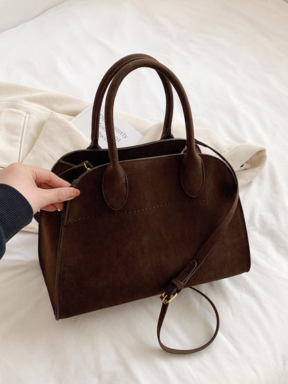 Luisa | Borsa Quotidiana Minimalista in Pelle Suede