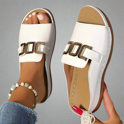 Elle - Sandali comodi con zeppa