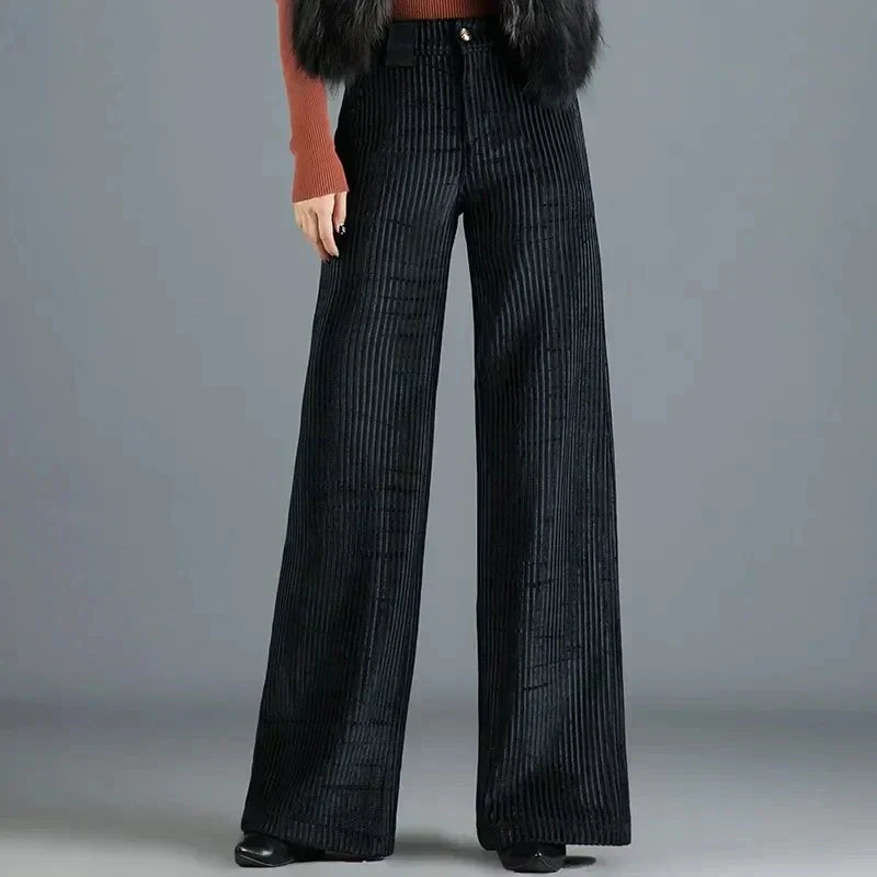 The Verona Velvet Wide-Leg Trousers