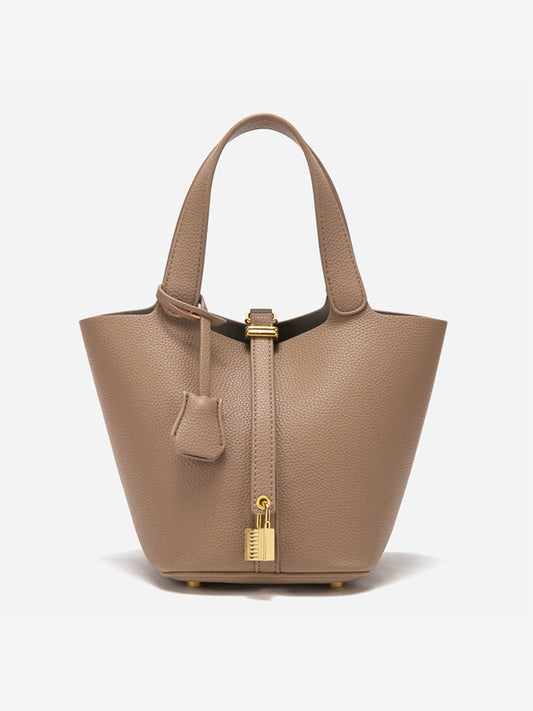 Glaiza | Borsa a Secchiello Gold-Lock Elegante
