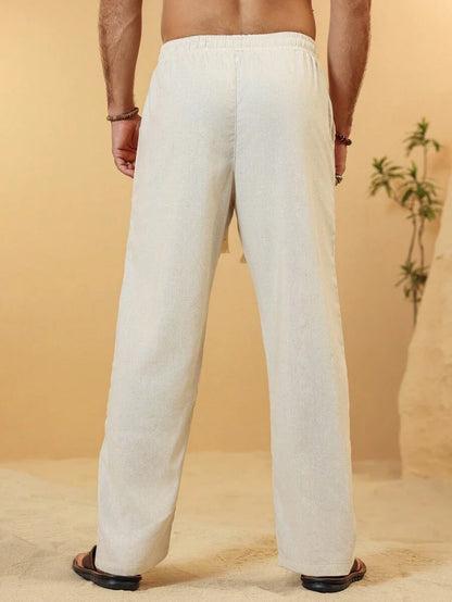 SIMONE  |  PANTALONI CROPPED IN LINO 