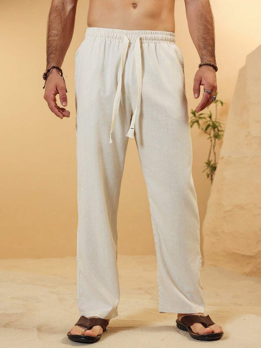 SIMONE  |  PANTALONI CROPPED IN LINO 