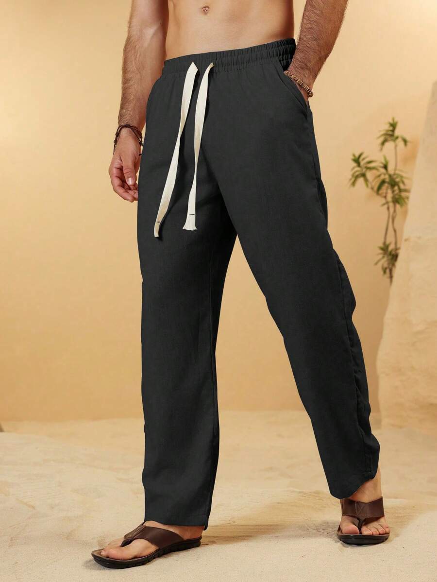 SIMONE  |  PANTALONI CROPPED IN LINO 