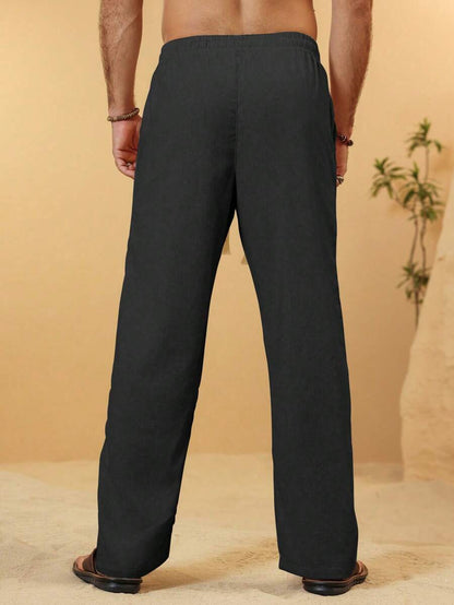 SIMONE  |  PANTALONI CROPPED IN LINO 