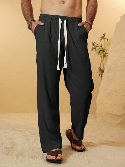 SIMONE  |  PANTALONI CROPPED IN LINO 