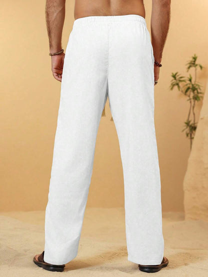 SIMONE  |  PANTALONI CROPPED IN LINO 