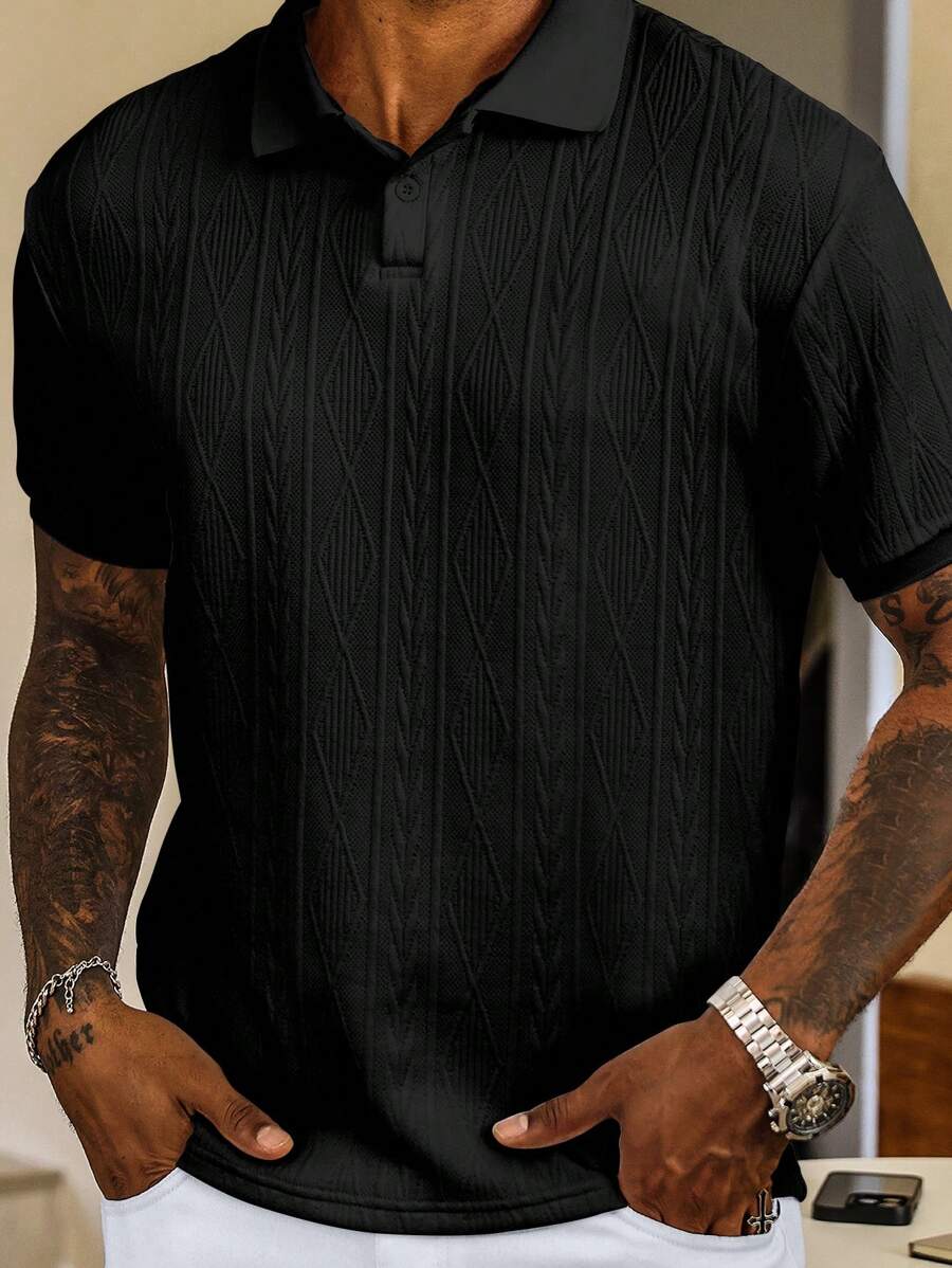 LUXSSE | POLO CASUAL ÉTÉ AVEC BOUTONS