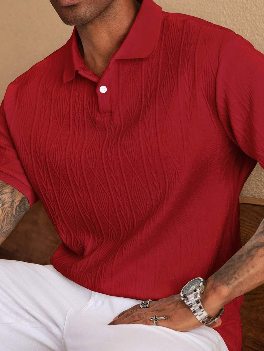 LUXSSE | POLO CASUAL ÉTÉ AVEC BOUTONS