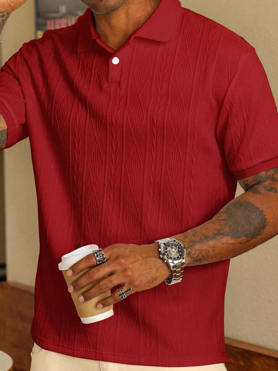 LUXSSE | POLO CASUAL ÉTÉ AVEC BOUTONS