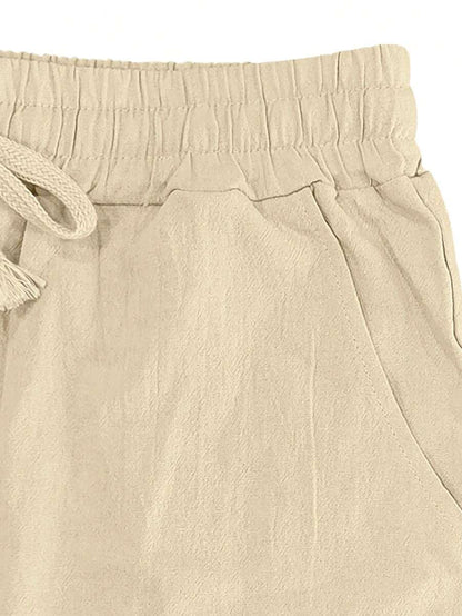 MARCO | PANTALONE LEGGERO IN LINO CON LACCIO