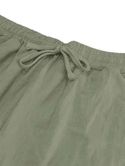 MARCO | PANTALONE LEGGERO IN LINO CON LACCIO