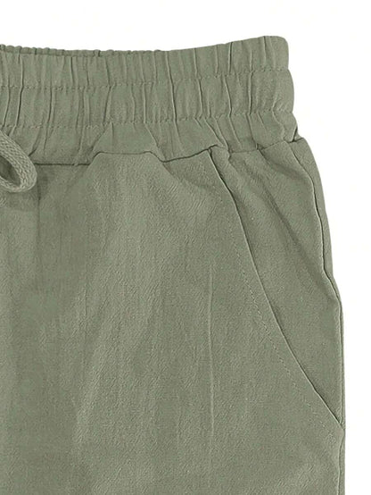 MARCO | PANTALONE LEGGERO IN LINO CON LACCIO