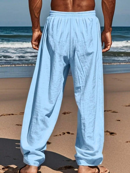 MARCO | PANTALONE LEGGERO IN LINO CON LACCIO