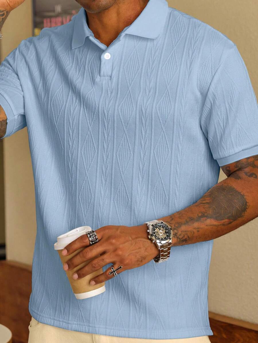 LUXSSE | POLO CASUAL ÉTÉ AVEC BOUTONS