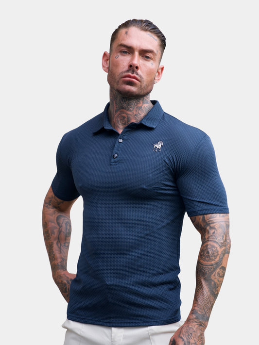 POLO CON TEXTURE A TAGLIO SLIM