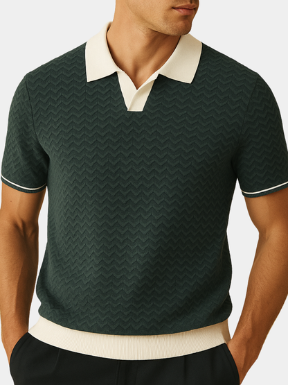 LUXSSE | POLO SHIRT EN TISSU RICCIO DE
