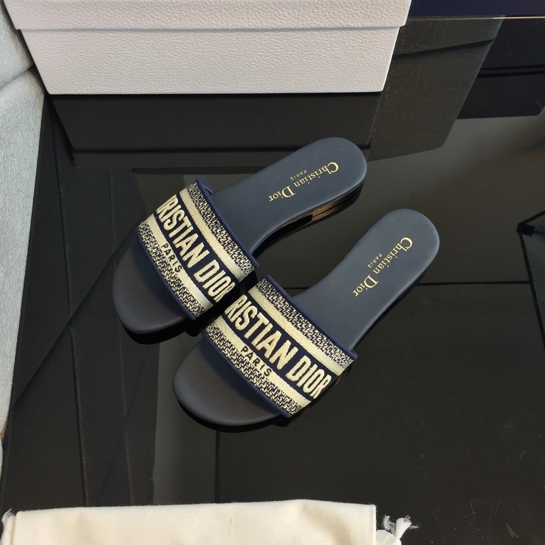 Mules "Signature Dway" — Éclat Brodé