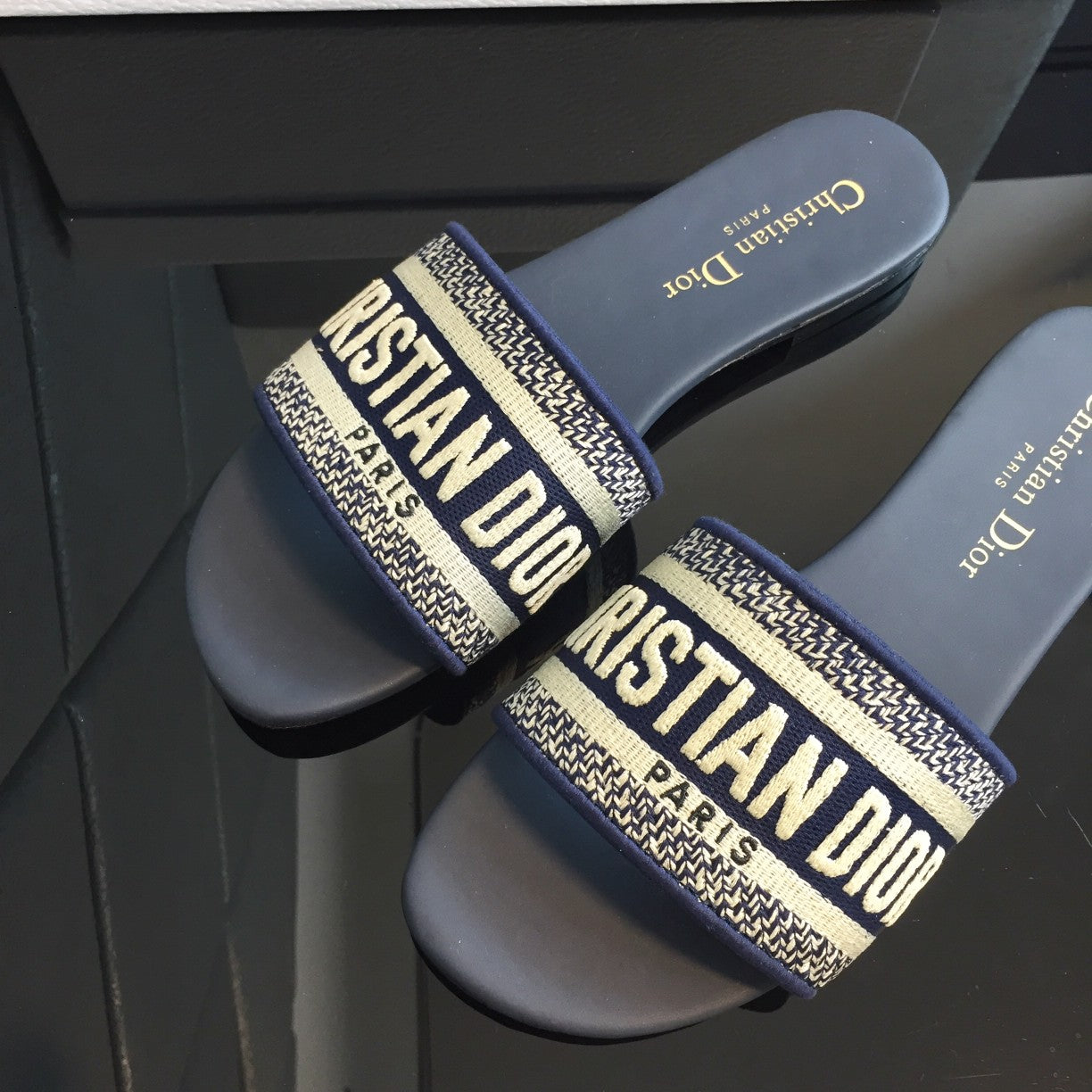 Mules "Signature Dway" — Éclat Brodé