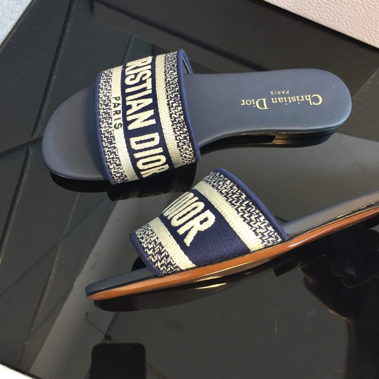 Mules "Signature Dway" — Éclat Brodé