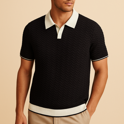 LUXSSE | POLO SHIRT EN TISSU RICCIO DE