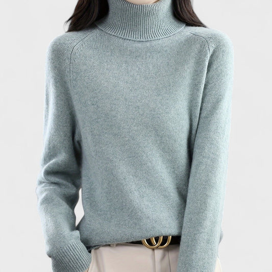 Sapphire - Maglione a collo alto solido