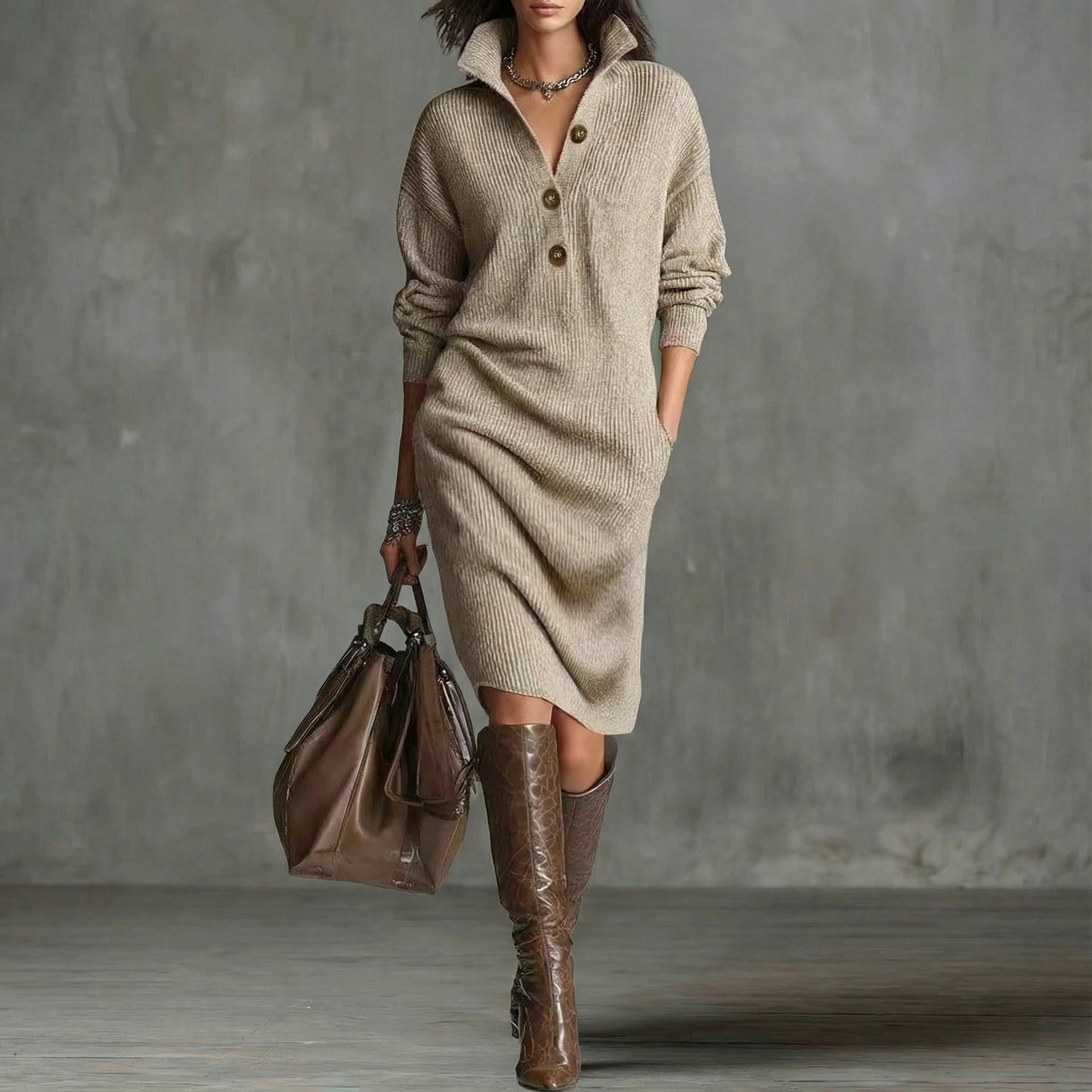 CARMEN™ | Robe en maille chaude et élégante