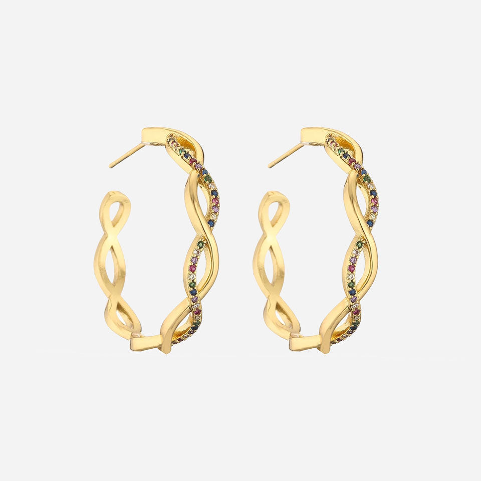 Julenyssa | Orecchini Wave in Oro 18K