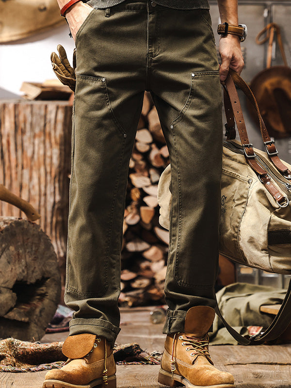 LUXSSE | PANTALONI IN COTONE UTILITY DA UOMO