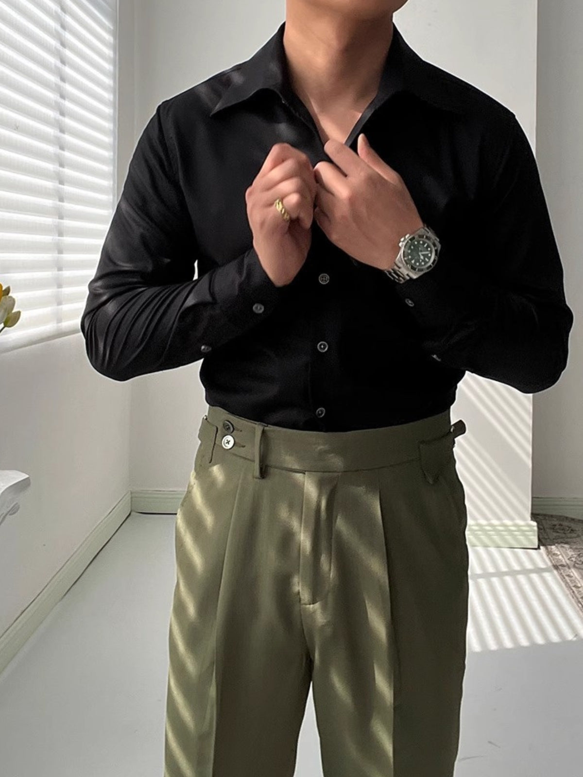 LUXSSE | CHEMISE ATHLÉTIQUE ITALIENNE POUR HOMME EN BAMBOU