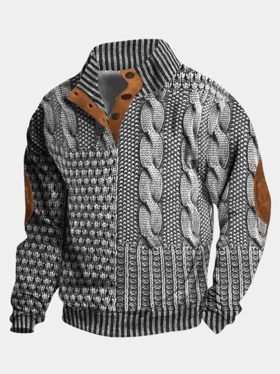 LUXSSE | PULLOVER CHAUD À MOTIF