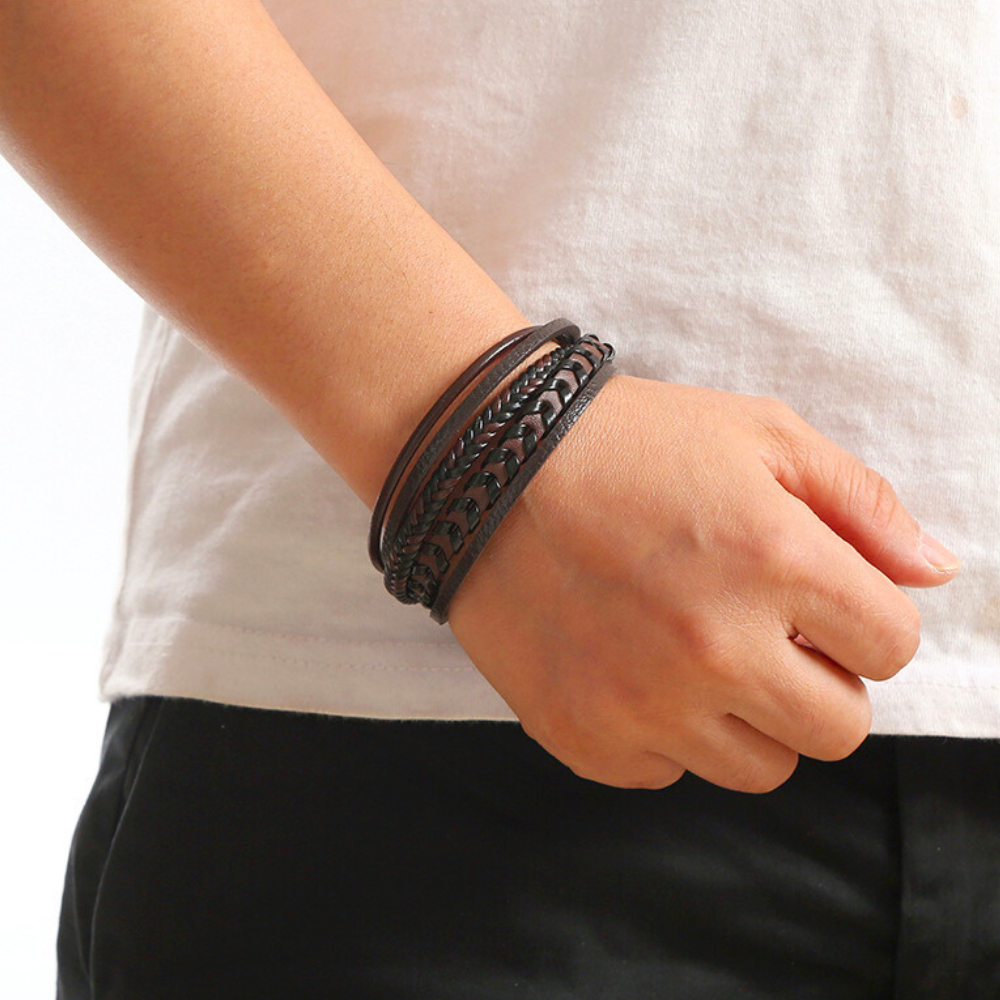 LUXSSE | BRACELET HOMME EN CUIR DE LUXE