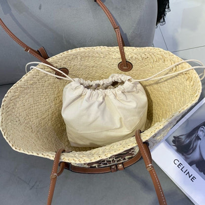 Le Cabas "Riviera" — Panier Tressé en Raphia