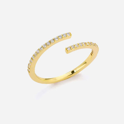 Eliandrea | Anello Classico in Zirconia Oro 18K