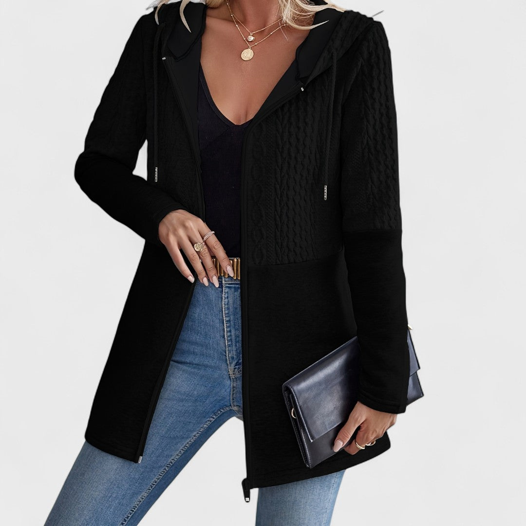 Valentino - Cardigan Grigio con Cappuccio Elegante per Donne