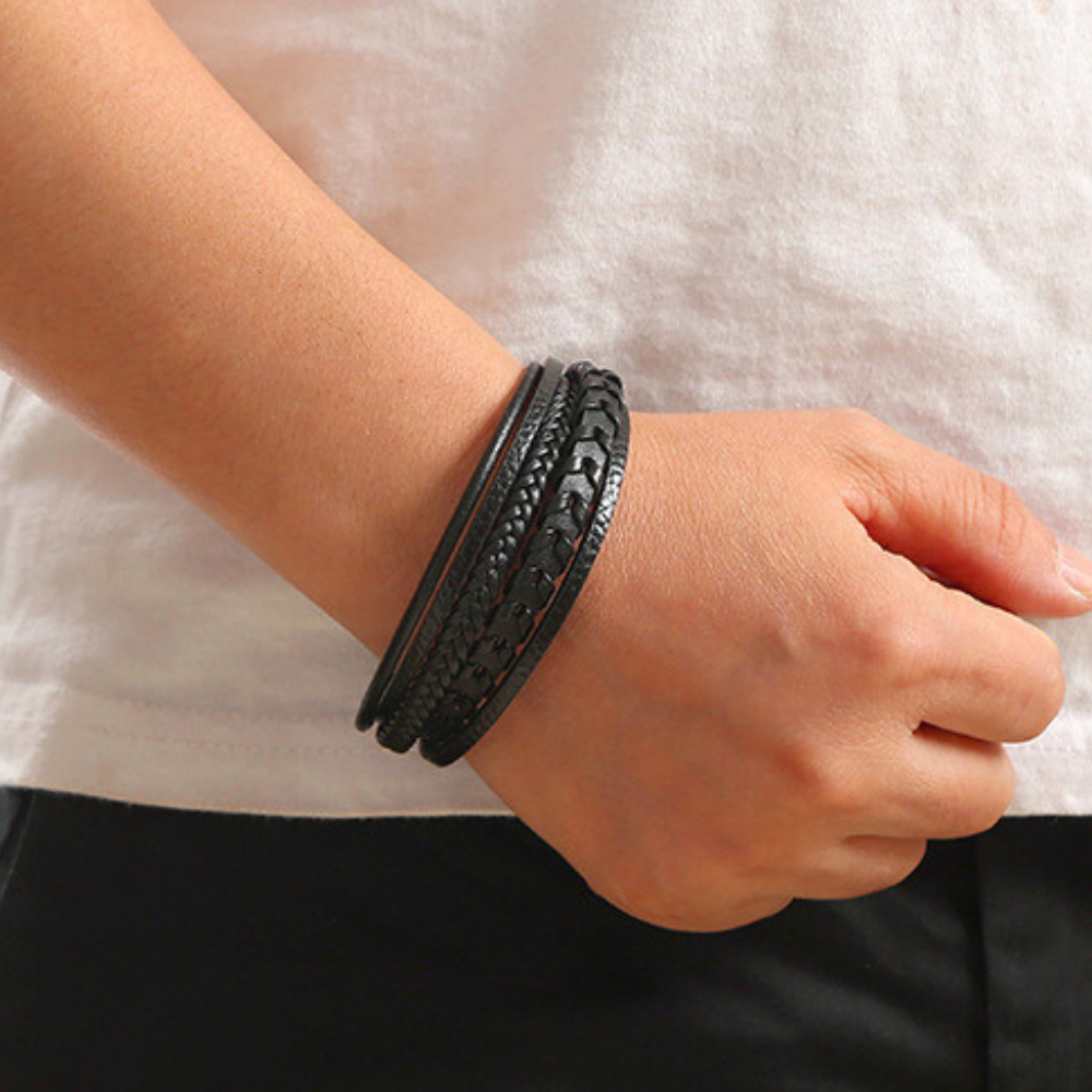 LUXSSE | BRACELET HOMME EN CUIR DE LUXE