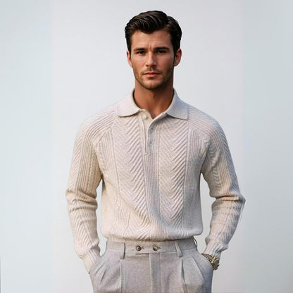 ROSSI | MAGLIONE DI LUSSO DA UOMO CON COLLETTO