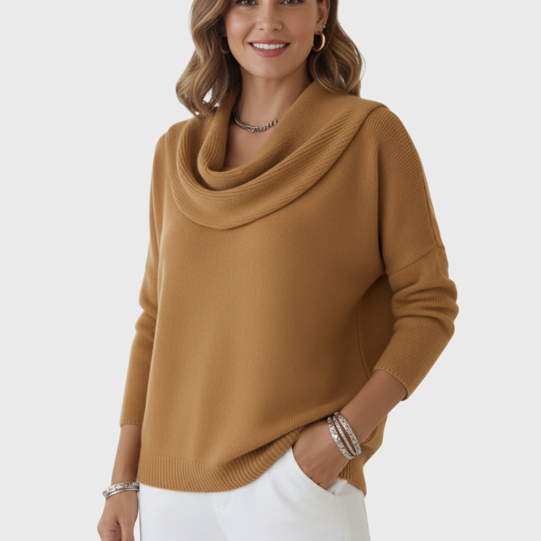 Julia | Maglia con Collo Drappeggiato