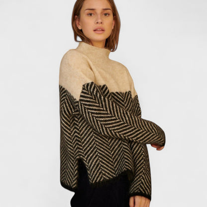 Malene - Maglione a collo alto in cotone