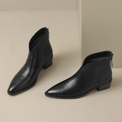 Camille | Bottines Élégantes à Talon Bas